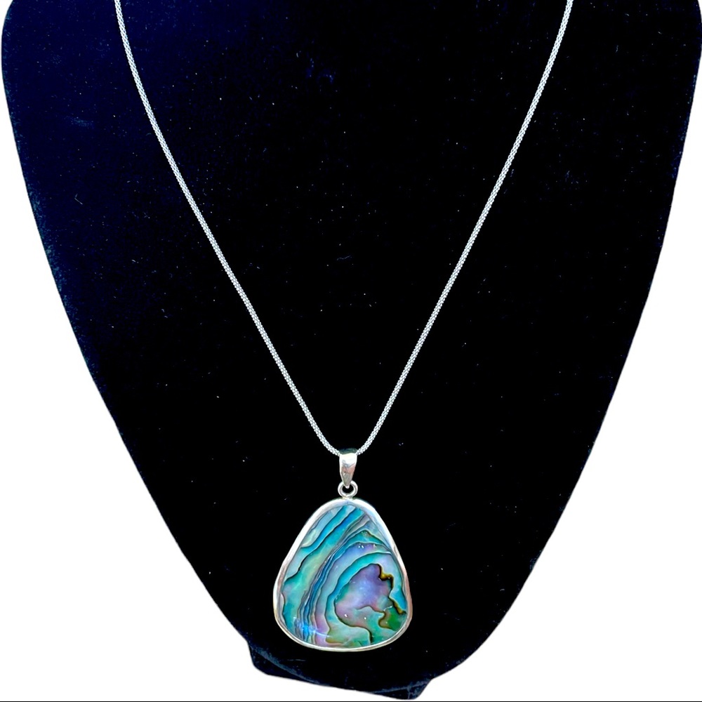 A Beautiful Two way S.S Abalone necklace